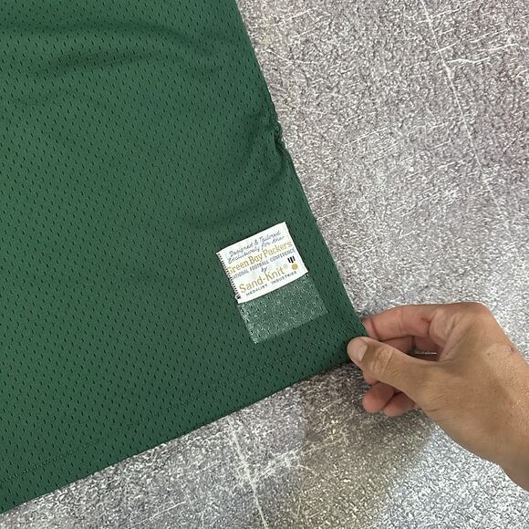 Men's Vintage 80's Sand Knit Green Bay Packers Gerry Ellis Jim Taylor Jersey 44 - Picture 2 of 5